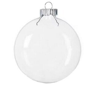 Make Market DIY 3 PC Glass Ornaments for Customized Crafts/Holiday
